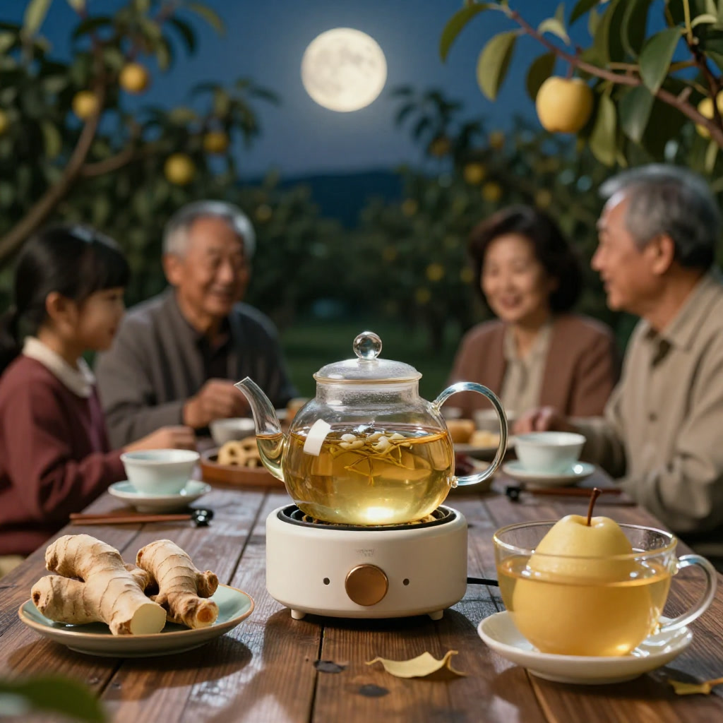 中秋秋燥食療：陳皮白茶薑茶雪梨湯